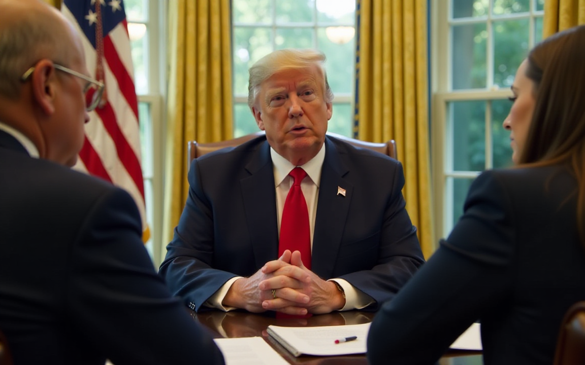 AI generated image of Trump inside the oval office