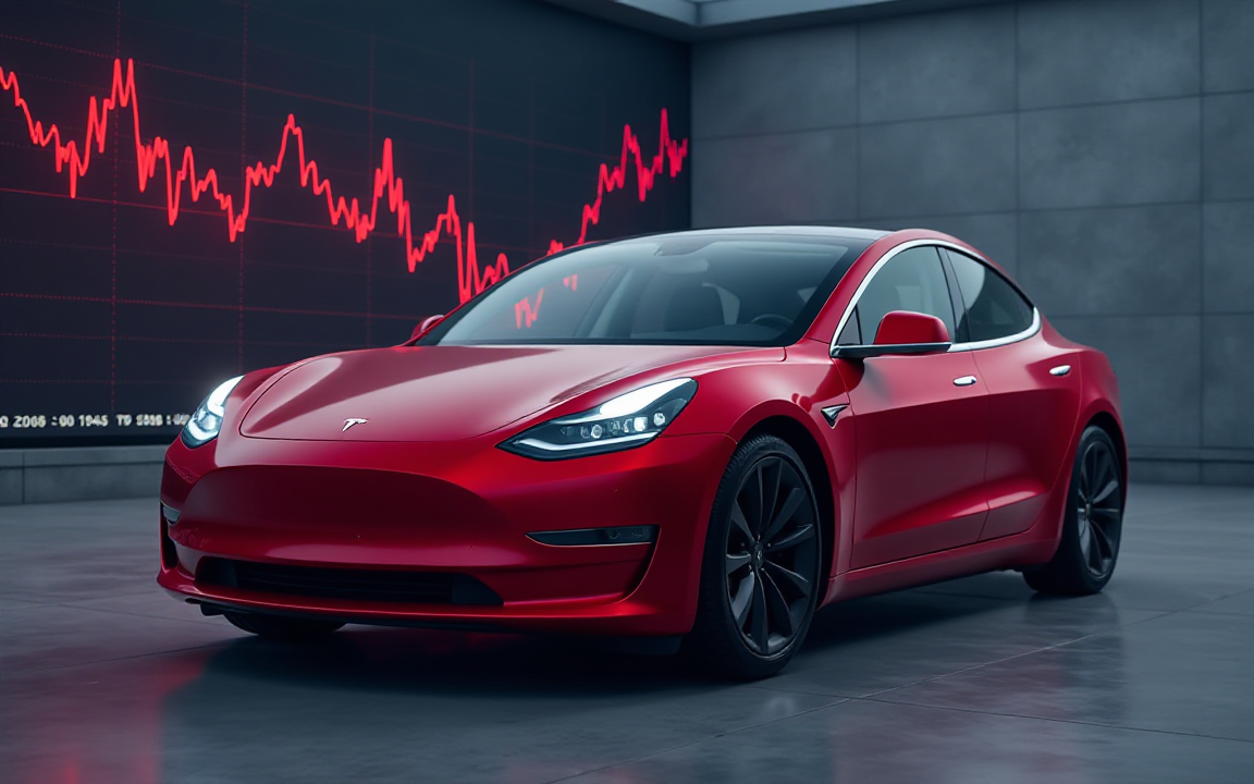 Tesla shares plunging