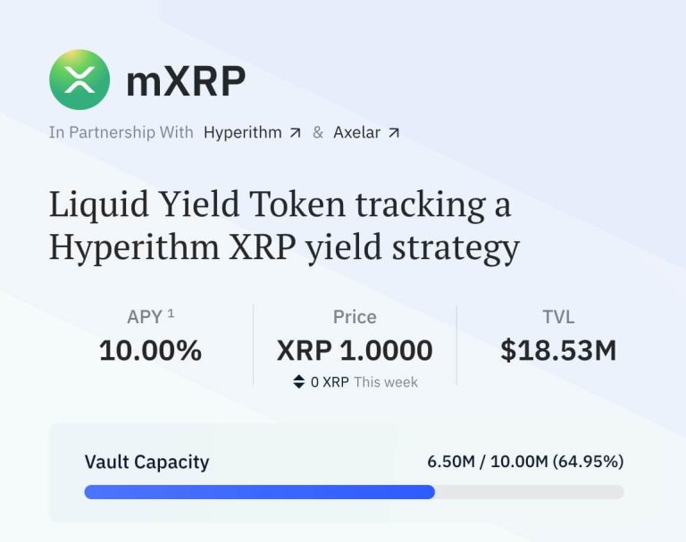 XRP’s DeFi utility sparks as liquid staking vault nears $20 million